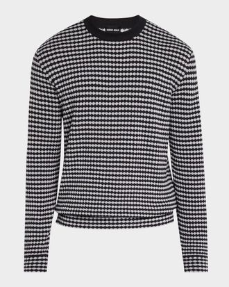 Giorgio Armani Men & apos;s Dot-Effect Jacquard Sweater