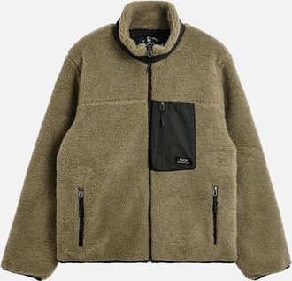 TAION Mens TAION Mountain High Neck Boa Fleece Jacket - Cream - Size: 42/Regular