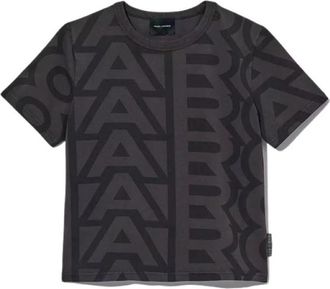 Marc Jacobs Monogram Baby T-Shirt - Dames - T-shirts - Bruin - L - Katoen - Tops