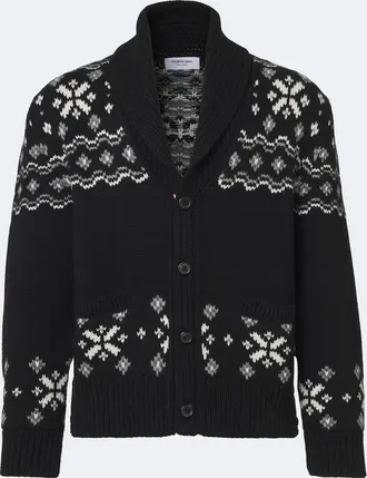 Thom Browne C&aacute;rdigan Fair Isle de cachemir