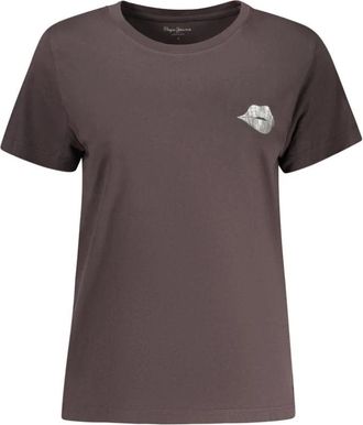 Pepe Jeans London Mujer, Camisetas, Negro, Talla: M