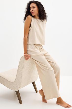 Miiyu Womens Light linen pyjama pant