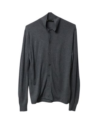 Acne Studios Acne Studios vest met kraag en knoopsluiting in grijze wol