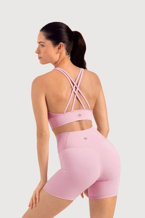 Bloch BLOCH Ladies Apex Form Cross Back Bra Top, Pink