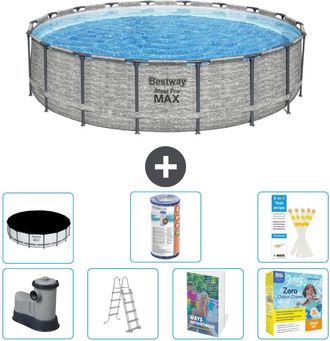 Bestway Piscina Bestway Steel Pro Max Redonda - 549x122 Cm - 8-piezas S572
