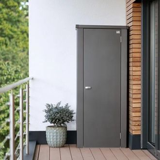 BIOHORT Armario Metalico Biohort Julia L High Alto 181 Cmts Color Gris Cuarzo Metalizado
