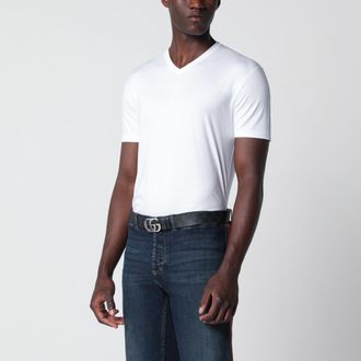 Gucci T-shirt in modal elasticizzato bianca