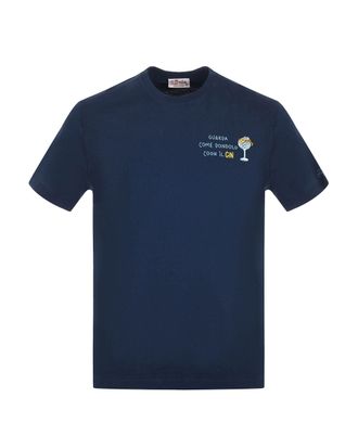 Tシャツ・カットソー MC2 SAINT BARTH Men T Shirts SLO0001 01413H Blue MC2 Saint Barth: Blue T-Shirts now up to −34% | Stylight