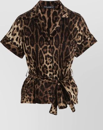 Dolce & Gabbana silk leopard shirt