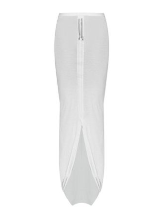 Rick Owens Soft Edfu Skirt Bianco