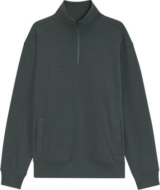 HUGO BOSS Orange-Sweater - Heren - Vesten met rits - Groen - M - Hoodies & sweatvesten