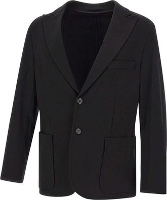 Paolo Pecora Blazers, male, Black, Size: S Black Mens Blazer Slim Fit