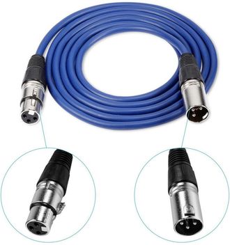 Trade Shop Trade Shop - Cable De La Caja Del Mezclador Del Micr&oacute;fono Del Cable De La Extensi&oacute;n 5mt Macho Xlr M / F