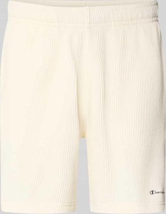 Champion Shorts mit Strukturmuster und elastischem Bund in Offwhite, Gr&ouml;&szlig;e XXL