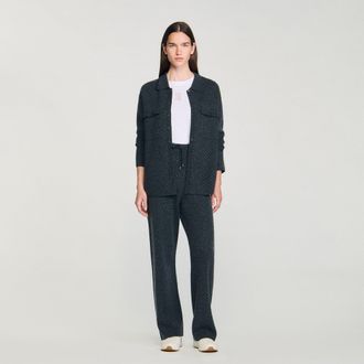 Sandro Cárdigan largo con strass