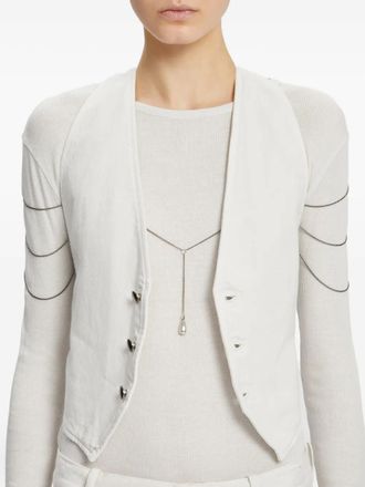 Ann Demeulemeester Catena per corpo Pepita - Argento