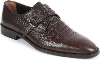 Vella Pais Soleno Monk Strap Shoe in Dark Brown at Nordstrom Rack, Size 14