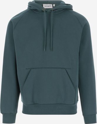 Carhartt Work in Progress Teal Logo Hoodie