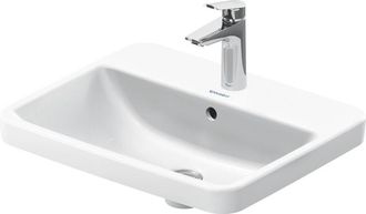 Duravit No.1 inbouwwastafel 55x43.5x17.5cm Hoogglans Wit