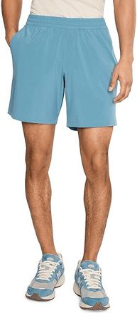 Beyond Yoga Long Run 7 Unlined Short Mens Shorts Harbor Blue : 2XL 7, Elastane/Polyester
