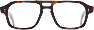 Cutler and Gross Occhiali con montatura stile pilota - Marrone