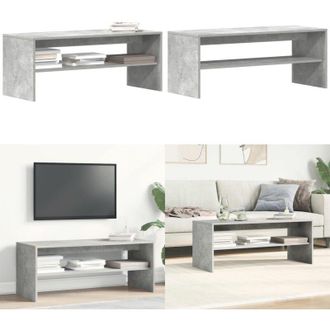 vidaXL Mobile Porta TV Grigio Cemento 100x40x40cm in Legno Multistrato - TV Stand - Mobile da Salotto
