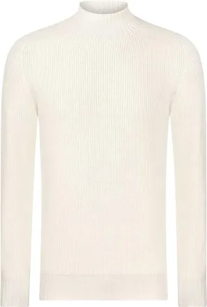 Gran Sasso Maglia in Lana Vergine - - Knitwear - Uomo - Bianco - 2XL