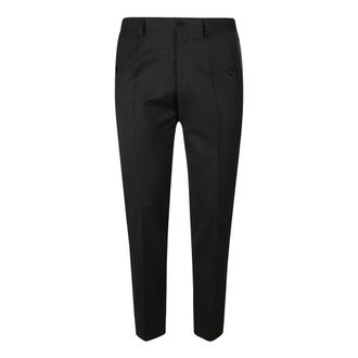 Dolce & Gabbana Suit Trousers, male, Black, Size: 3XL Elevate Your Casual Style with Wool Blend Trousers