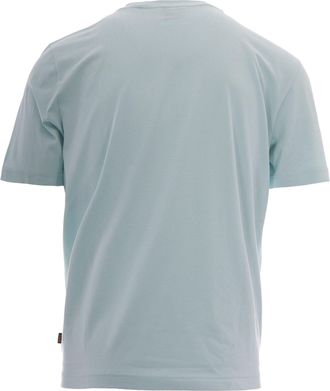 HUGO BOSS Mens T-Shirt Grafica Turquoise-Aqua Cotton T-Shirts Turquoise/aqua And Polos
