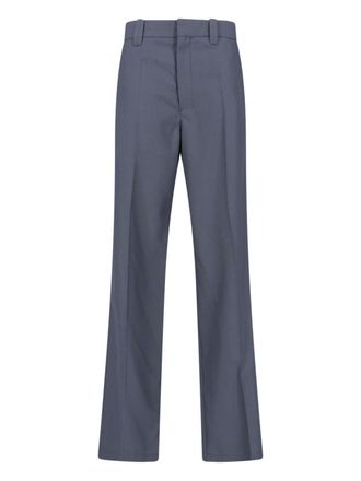 Christophe Lemaire Gray Tailored Wool Blend Straight Trousers
