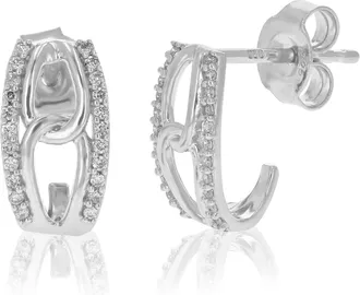 Vir Jewels 1/8 cttw Lab Grown Diamond Dangle Earrings in Sterling Silver With Push Backs For Women