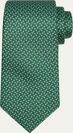 Kiton Mens Small Bow Silk Sevenfold Tie