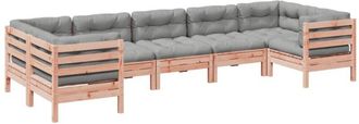 vidaXL 7 Piece Garden Sofa Set with Cushions Solid Wood Douglas Fir vidaXL
