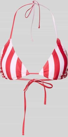 Pieces Bikini-Oberteil mit r&uuml;ckseitiger Schn&uuml;rung Modell BAOMI in Rot, Gr&ouml;&szlig;e XL