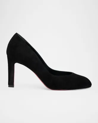 Christian Louboutin 85mm Fannylove Suede Pumps