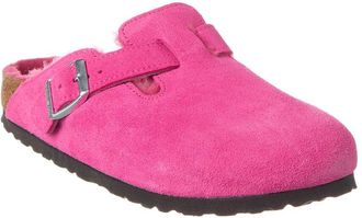 Birkenstock Boston Vl Narrow Suede & Shearling Clog