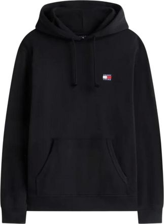 Tommy Jeans Regular Badge Hoodie - Heren - Sweatshirts & Hoodies - Zwart - Maat: L Katoen