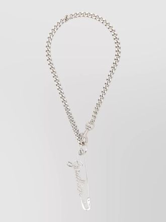 Jean Paul Gaultier chain necklace featuring safety pin motif