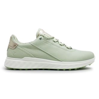 Ecco Ecco Golf S-Casual Leather Womens Fashion Trainers - Matcha Gold Metallic - Size:UK 5-5.5