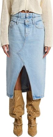 7 For All Mankind Double Waisted Skirt