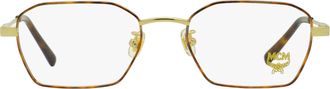 MCM MCM2130A Slender Geometric Metal Eyeglasses - Gold