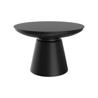 Rendez-Vous D&eacute;co Mesa de centro redonda de metal negro D60 cm