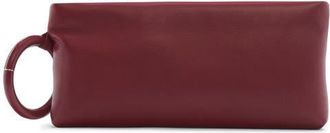 Tom Ford T-Ring Leather Clutch in Ruby Red at Nordstrom