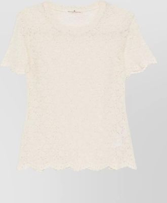 Ermanno Scervino embroidered short-sleeve blouse