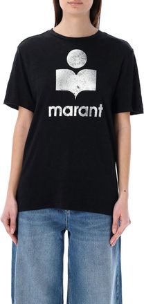 Isabel Marant Black Linen Zewel T-shirt