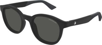 Montblanc Mb 0398S 002 Zonnebrillen - Heren - Zonnebrillen - Zwart - ONE Size - Accessoires