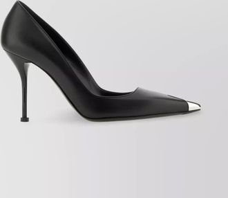 Alexander McQueen leather pointed-toe stiletto pumps