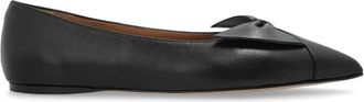 Ferragamo Leren Ballerinas met Strik - Dames - Ballerinas - Zwart - 35 1/2 EU - Leer - Schoenen