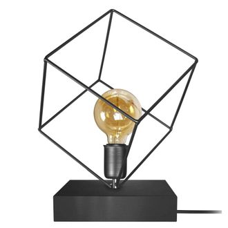 Tosel L&aacute;mpara de mesametal Alt.37cm gris&eacute;Pantalla: antracita