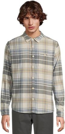 Hurley Portland Stretch Flannel Long Sleeve Mens Clothing Bone : 2XL, Cotton/Spandex